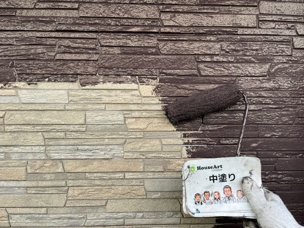 外壁　中塗り