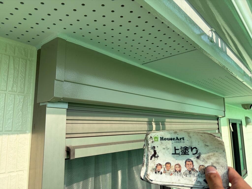 シャッターBOX　上塗り