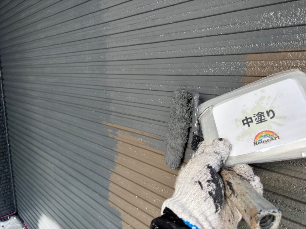 外壁　中塗り