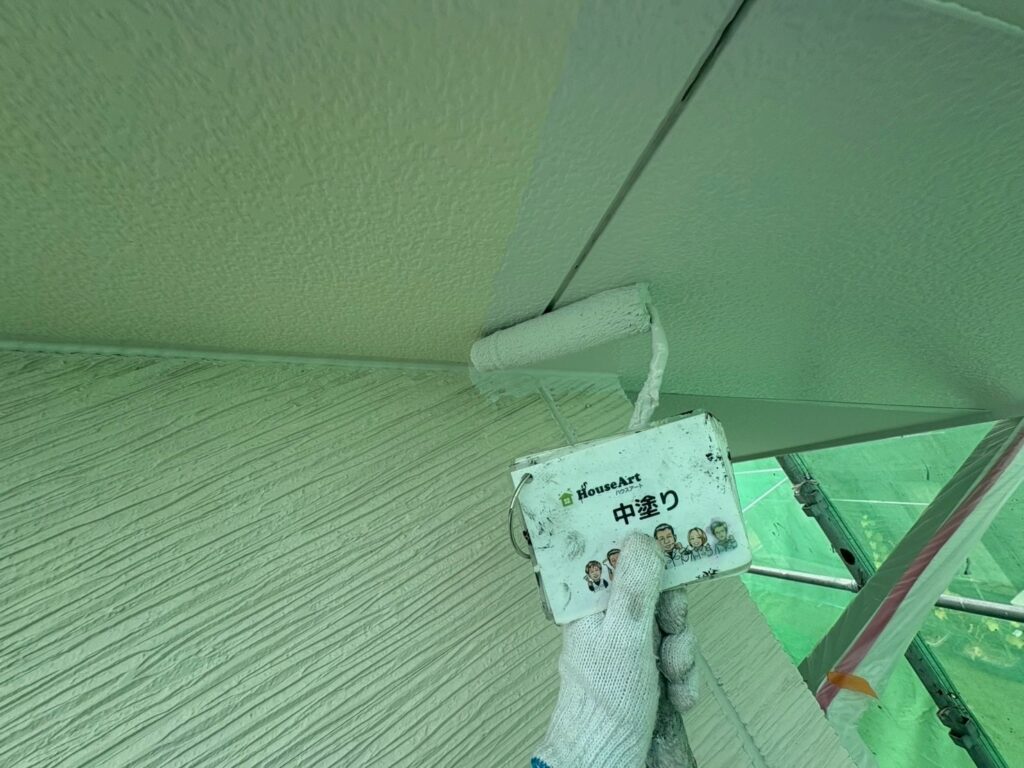 天井　中塗り