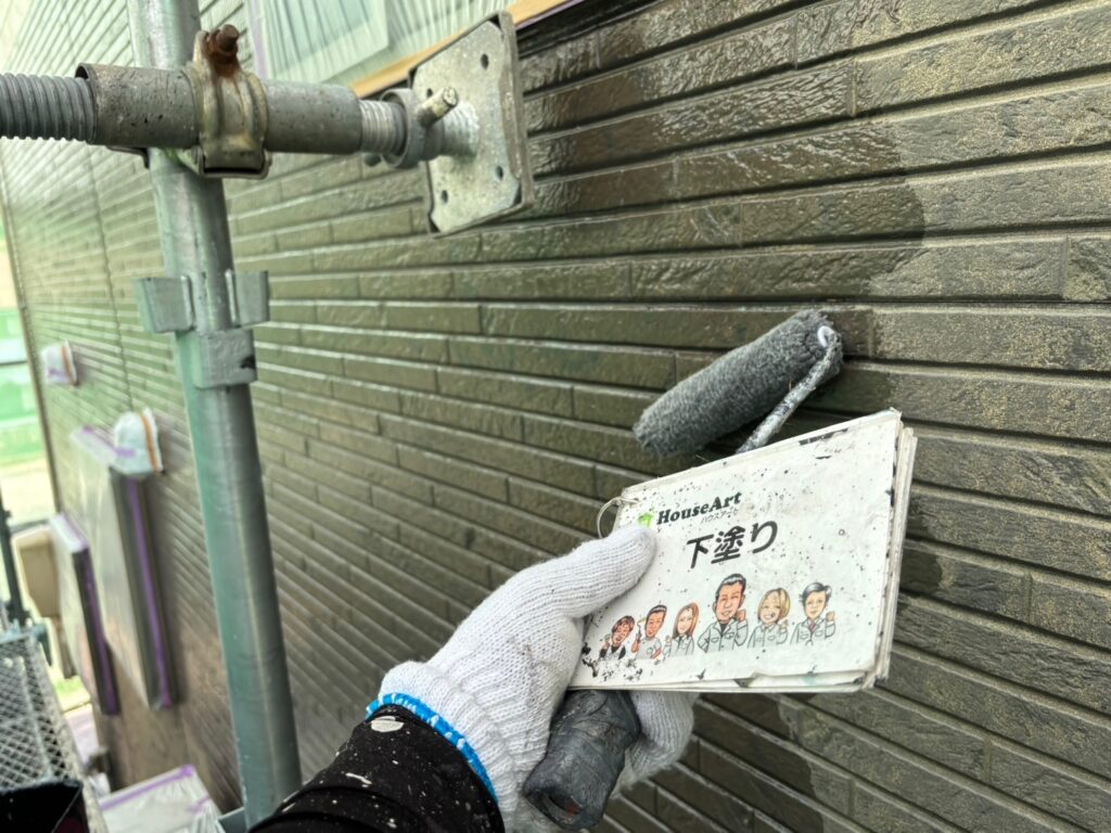 外壁　下塗り