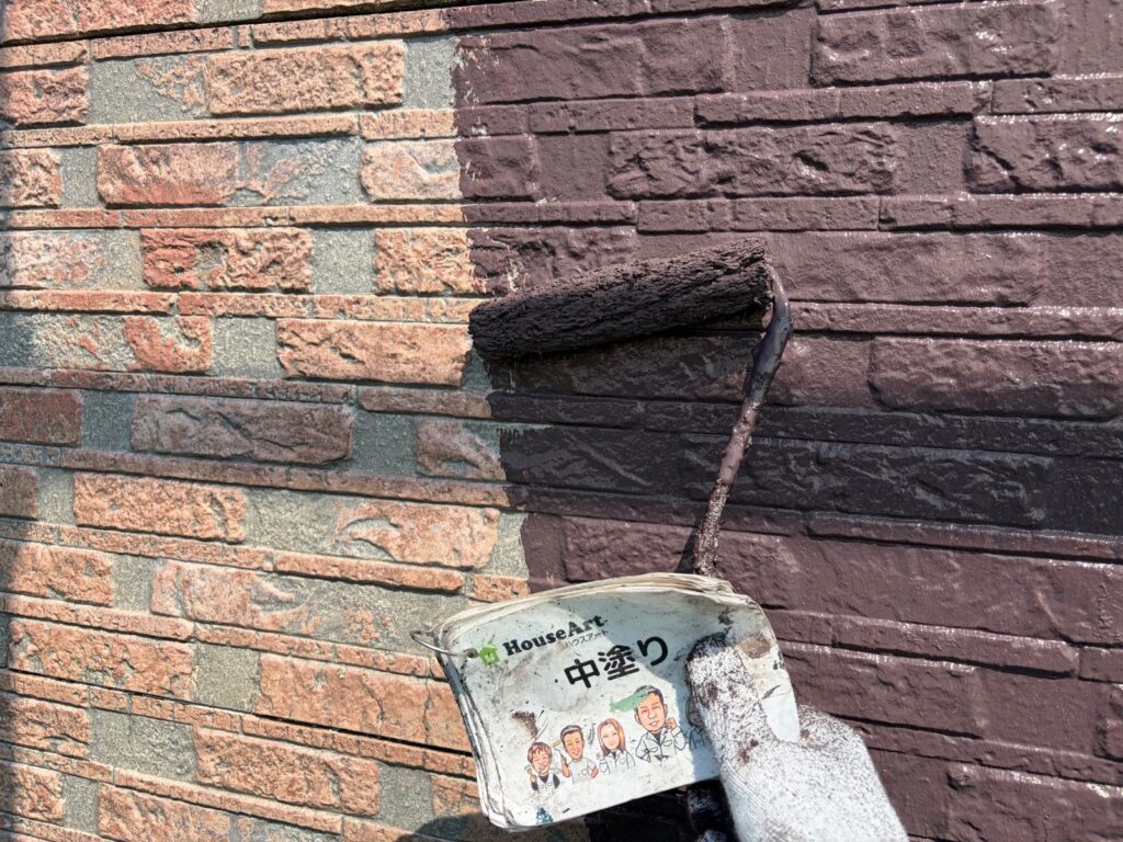 外壁　中塗り