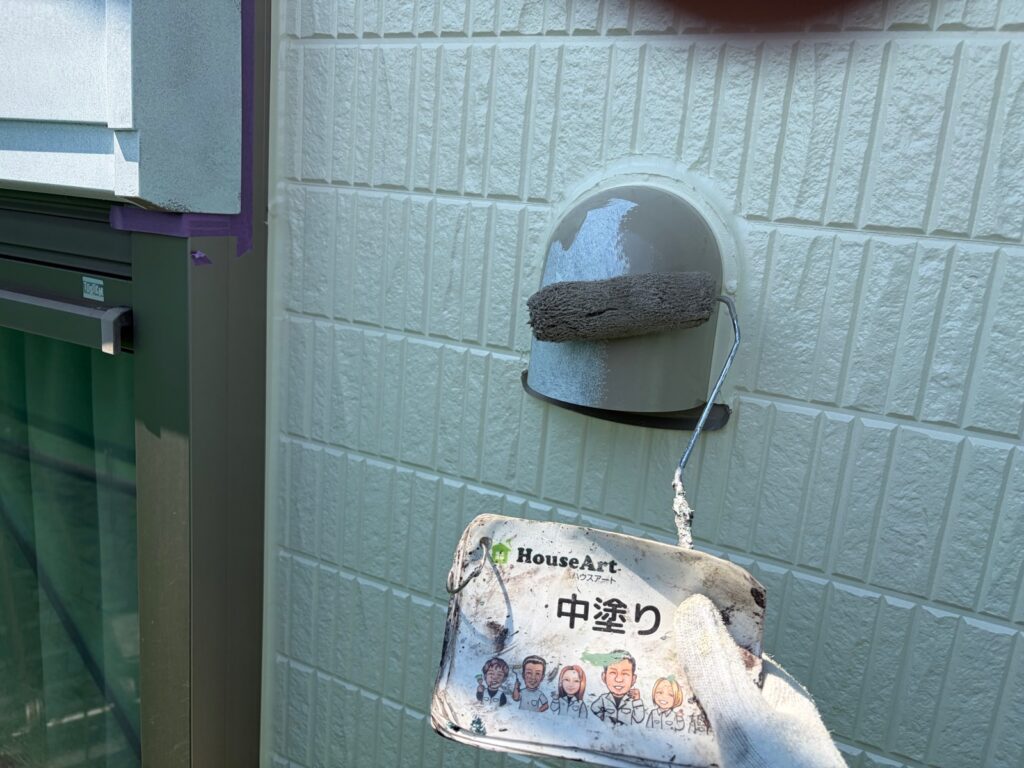 ダクト　中塗り