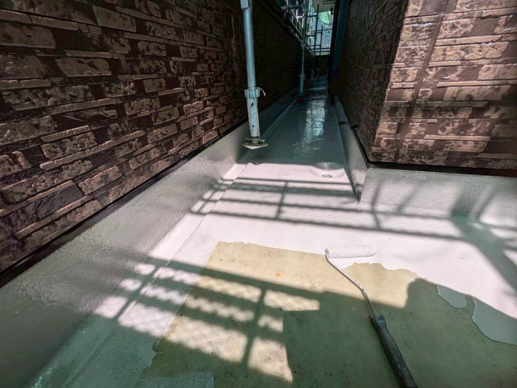 ④防水材塗布